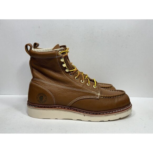 Rockrooster Norwood Men’s Size 11 Work Boots Brown Leather ASTM F2892-18 VAP611 - Picture 1 of 8